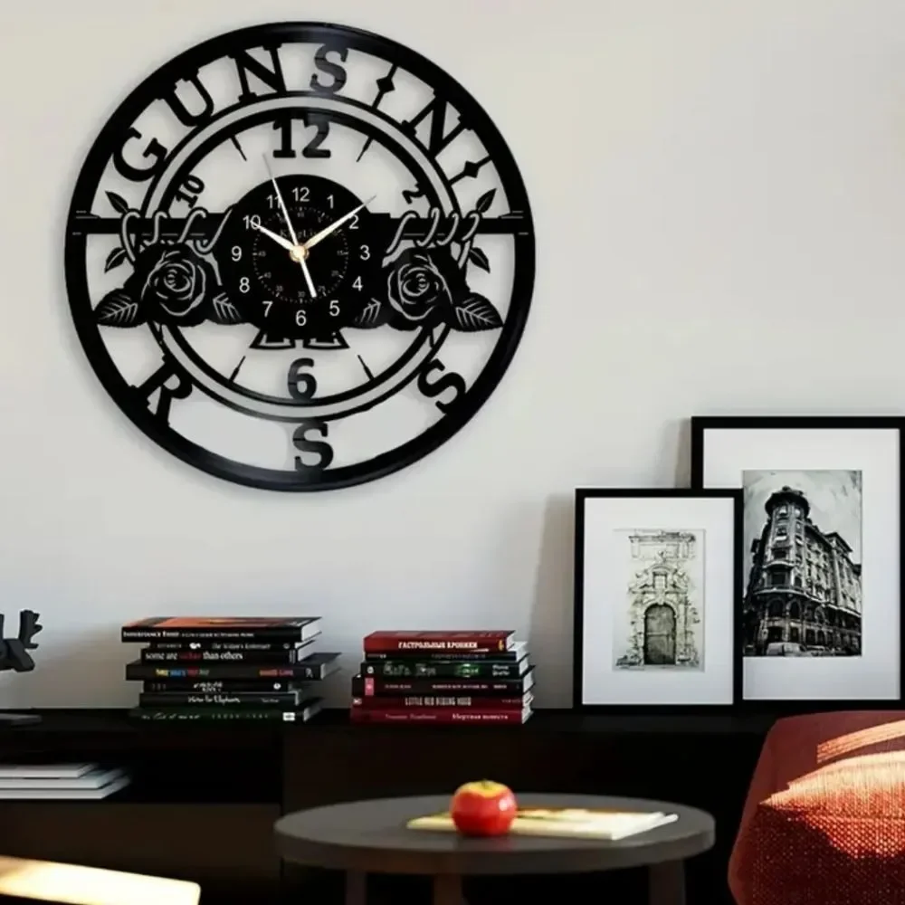 NEW Guns N' Roses GNR Vinyl‎ Record Album Carved Wall Clock Axel Slash